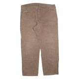 DICKIES Mens Jeans Brown Relaxed Straight Cotton Blend W42 L32 Workwear Utility