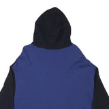 MARC O'POLO Womens Black & Blue Cotton Blend Hoodie S ¼ Zip Casual Sweatshirt