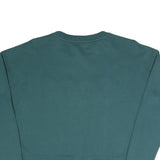 DKNY Womens Green Crew Neck XS Cotton Blend Sweatshirt Pullover DKNY Logo