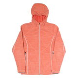 NORTHLAND PROFESSIONAL Womens Orange Hooded Jacket M Polyester Blend Plain Zip