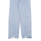 LEVI'S Ribcage Big E Womens Jeans Blue Regular Straight Denim Light W25 L27 High