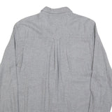 WOOLRICH Mens Grey Plain Cotton Shirt M Classic Button Pocket Casual