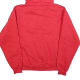 CHAMPION Mens Red Zip Up Hoodie M Fast Fun & Friendly Dog Graphic