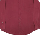 CAMBRIDGE CLASSICS Mens Red Shirt Cotton Blend L Classic Button-Down Long Sleeve