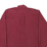 CAMBRIDGE CLASSICS Mens Red Shirt Cotton Blend L Classic Button-Down Long Sleeve