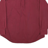 CAMBRIDGE CLASSICS Mens Red Shirt Cotton Blend L Classic Button-Down Long Sleeve
