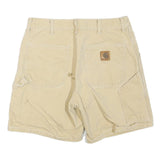 CARHARTT Mens Shorts Beige Casual Regular M W34 Workwear Cotton Blend