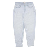 CALVIN KLEIN JEANS Womens Light Blue Regular Straight Denim Rinse W30 L28