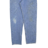 CARHARTT Mens Regular Fit Blue Denim Jeans W36 L32 Workwear Zip Closure