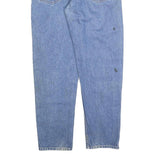 CARHARTT Mens Regular Fit Blue Denim Jeans W36 L32 Workwear Zip Closure