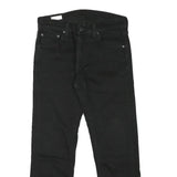 LEVI'S Mens Regular Black Jeans Denim W28 L25 Classic Zip Closure