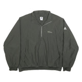 ADIDAS Mens Grey Lightweight Polyester Track Jacket L Zip Sportswear