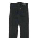 LEVI'S 513 Mens Jeans Black Regular Straight Denim Raw W28 L30 Classic Fit Zip