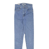 LEVI'S Womens Slim Blue Denim Jeans W23 L29 Zip Classic Skinny Cotton Blend