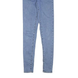 LEVI'S Womens Slim Blue Denim Jeans W23 L29 Zip Classic Skinny Cotton Blend