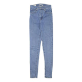 LEVI'S Womens Slim Blue Denim Jeans W23 L29 Zip Classic Skinny Cotton Blend