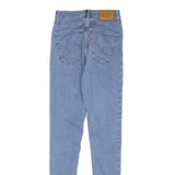 LEVI'S Womens Slim Blue Denim Jeans W23 L29 Zip Classic Skinny Cotton Blend