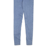 LEVI'S Womens Slim Blue Denim Jeans W23 L29 Zip Classic Skinny Cotton Blend