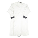 CAMBRIDGE Womens White & Black Button Jacket UK 16 Polyester Classic Fit