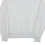 KAPPA Mens Grey & Blue Patterned Cotton Crew Neck Jumper M Casual Lightweight