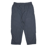 STARTER Mens Joggers Black L W36 L28 Relaxed Tapered Zip Hem Pocketed