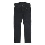 LEVI'S Mens Black Regular Skinny Denim Dark Zip Jeans W26 L25 Classic Cotton