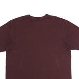 CARHARTT Mens Maroon Henley T-Shirt XL Short Sleeve Crew Neck Pocket