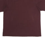 CARHARTT Mens Maroon Henley T-Shirt XL Short Sleeve Crew Neck Pocket