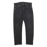 LEVI'S 502 Mens Jeans Black Slim Slim Denim Medium W32 L27 Stylish Zip Closure