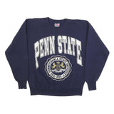 NUTMEG Mens Navy Blue Penn State Crew Neck L Sweatshirt University Logo