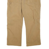 DICKIES Mens Cotton Blend Beige Regular Straight Trousers W38 L25 Workwear