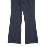 DICKIES Womens Cotton Blend Navy Slim Flared Trousers W34 L34 Classic Workwear