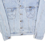 WRANGLER Mens Blue Denim Jacket M Cotton Classic Western Casual Button Closure