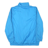 TUDOUR COURT Womens Blue Nylon Button Jacket M Lightweight Casual Outerwear