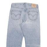 LEVI'S 500 Mens Jeans Blue Relaxed Straight Denim Light W34 L25 Classic Casual