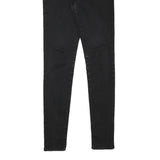 LEVI'S Womens Jeans Black Slim Skinny Denim W28 L30 Cotton Blend Zip