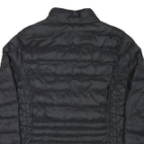 FILA Womens Black Outdoor Jacket L Polyester Blend Microfibre Plain Lightweight