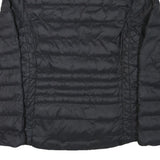 FILA Womens Black Outdoor Jacket L Polyester Blend Microfibre Plain Lightweight
