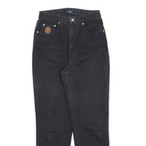 TRUSSARDI Womens Jeans Black Cotton Blend Regular W25 L28 Stylish Zip Closure