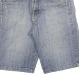 EL NINO Mens Shorts Blue Casual Denim XL W34 Light Wash Cotton Blend