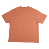 CARHARTT Mens Rust Henley T-Shirt 2XL Short Sleeve Cotton Pocket Casual Workwear