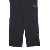 KHAKIS & CO Womens Cotton Blend Black Regular Fit Straight Leg Trousers W30 L32