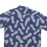 LEVI'S Mens Blue Pineapple Print Shirt S Cotton Blend Casual Summer Style