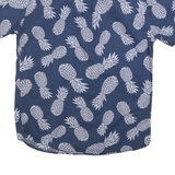 LEVI'S Mens Blue Pineapple Print Shirt S Cotton Blend Casual Summer Style