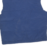 CHAMPION Mens Blue Sleeveless Jacket L Polyester Zip Plain Outdoor Casual