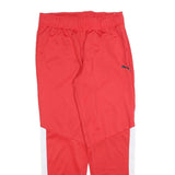 PUMA Mens Joggers Red & White Slim Tapered L W32 L30 Sportswear Casual
