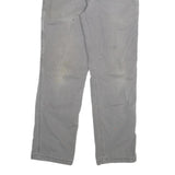 CARHARTT Mens Cotton Blend Grey Relaxed Fit Straight Leg Trousers W36 L32