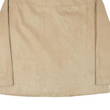 Womens Beige Polyester Blend Button Jacket XL Plain Classic Casual Smart