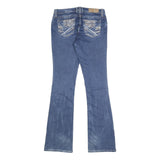 AMETHYST JEANS Womens Blue Regular Flared Denim Medium W30 L33 Stylish