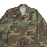 TERRY MANUFACTURING CO. INC Mens Green & Brown Camouflage Military Button Jacket